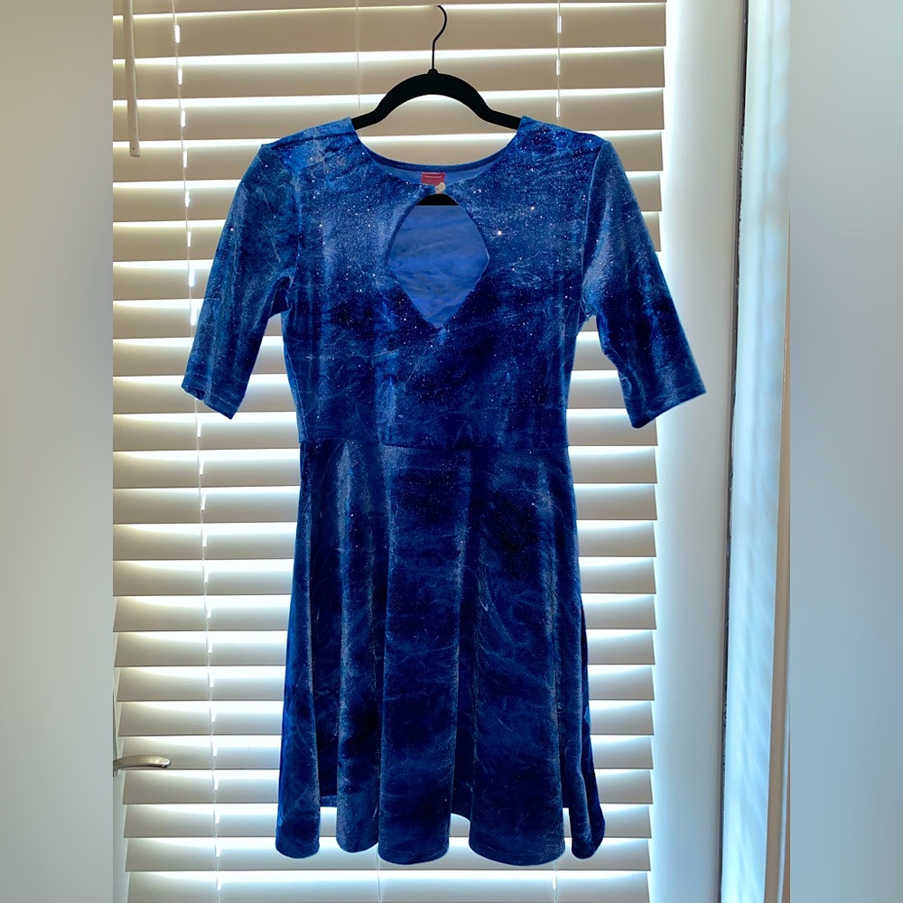 AA Sparkly Keyhole Dress
